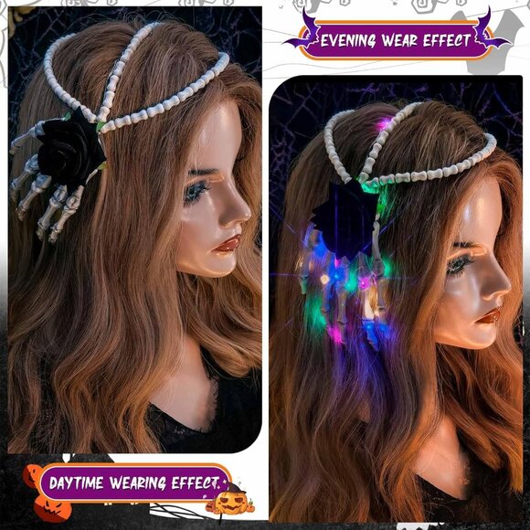 Halloween Skeleton Hand Headband main image 5